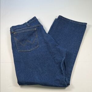 Wrangler Flame Resistant CAT2 2112 Classic Blue Jeans Sz 38x30